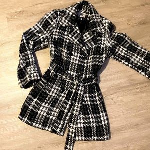 Medium length Woven Jacket with Belt size XL